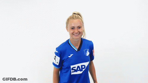Woman In Blue Jersey Steinert GIF