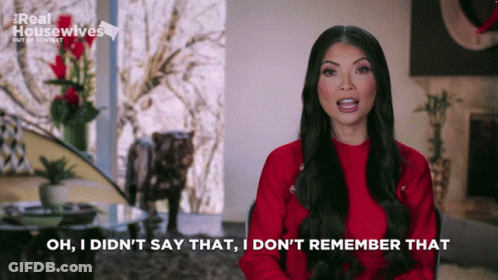 Woman In Blue Sequined Top Saying Whatever They're Saying Face It GIF