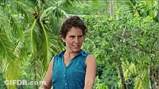 Woman In Blue Shirt In Jungle GIF