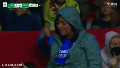 Woman In Blue Shirt Saying Ceme Cruz GIF