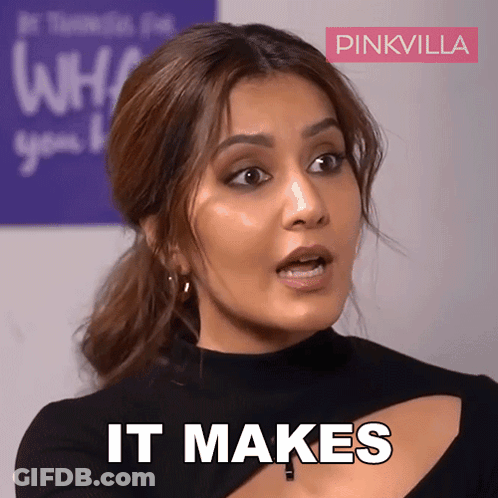 Woman In Blue Shirt Smiling Does That Make Sense GIF