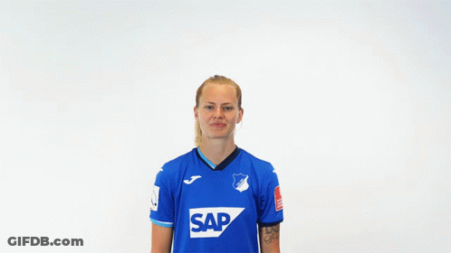 Woman In Blue Shirt With Sap GIF