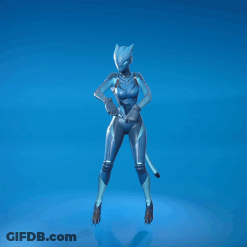Woman In Blue Suit With Cat On Head GIF