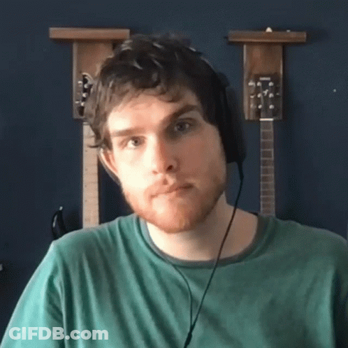 Woman In Blue Sweater Says That's A In Kitchen GIF