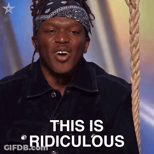 Woman In Blue Sweater Says That's Ridiculous GIF