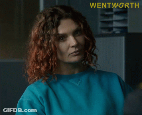 Woman In Blue Sweater Says You Need Me GIF