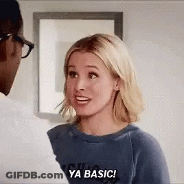 Woman In Blue Sweater Talking To Man GIF