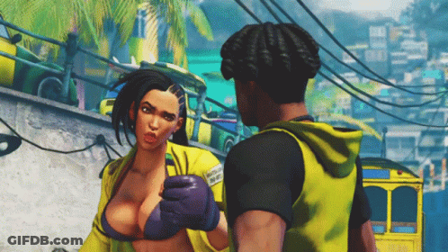 Woman In Boxing Gloves With Samurai Patch GIF