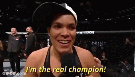 Woman In Boxing Ring I M The Real Champion GIF