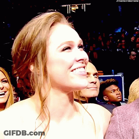 Woman In Boxing Ring Wearing Rowdy Top GIF