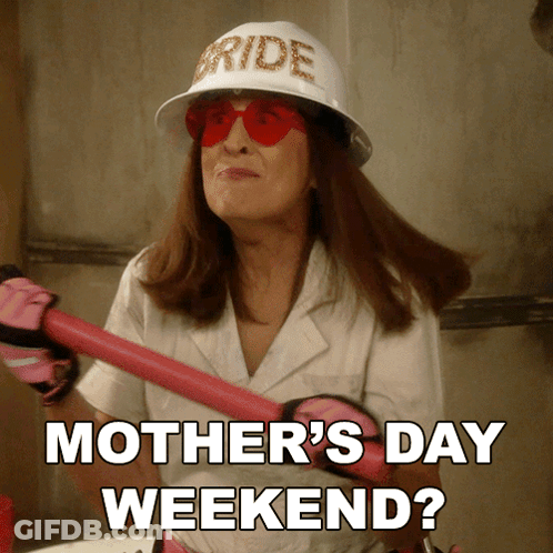 Woman In Bride Helmet Holding Pink Object GIF