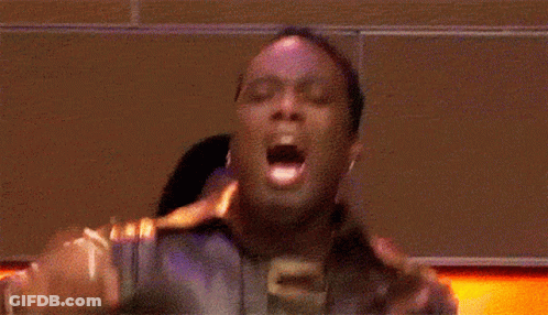 Woman In Camouflage Shirt With Outstretched Arms GIF