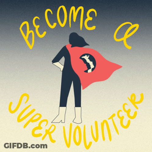 Woman In Cape Become A Super Volunteer GIF