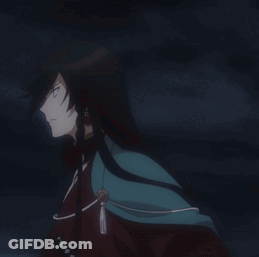 Woman In Cape With Long Black Hair GIF