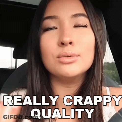 Woman In Car Eyes Closed Really Crappy Quality GIF