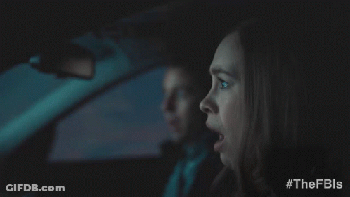 Woman In Car Saying All Of It GIF