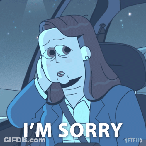 Woman In Car Saying I'm Sorry By Netflix GIF