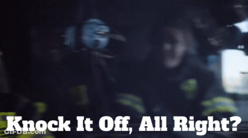 Woman In Car Saying Knock It Off All Right GIF