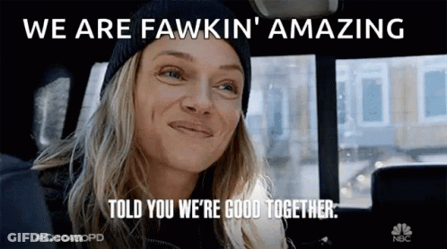 Woman In Car Saying We Are Fawkin Amazing GIF