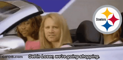 Woman In Car Says Get In Loser We're Shopping GIF
