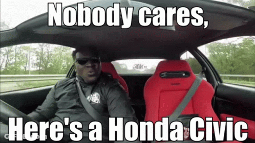Woman In Car When Beat Drops Honda Civic GIF