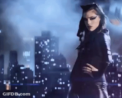 Woman In Cat Woman Costume GIF