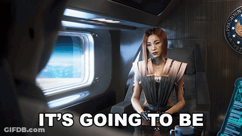 Woman In Chair Saying It's Going To Be GIF