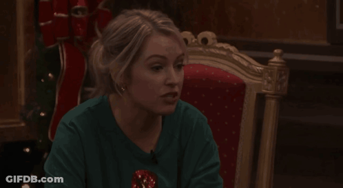 Woman In Chair With Red Polka Dot Seat GIF