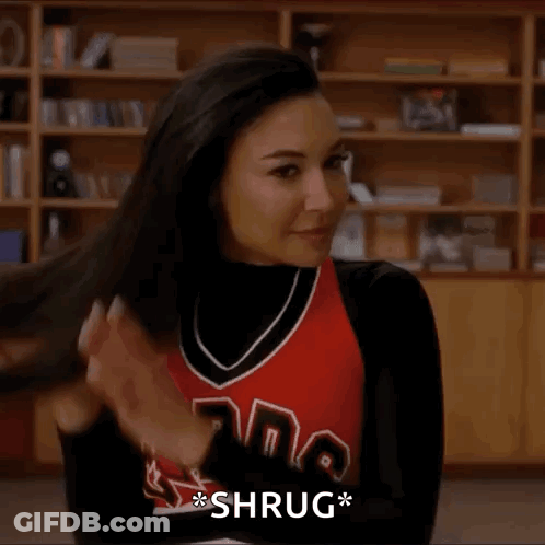 Woman In Cheerleader Uniform Holding Hair GIF