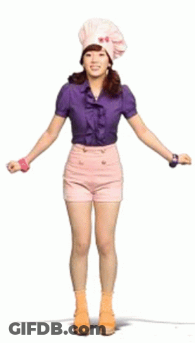 Woman In Chef Hat And Shorts Dancing GIF
