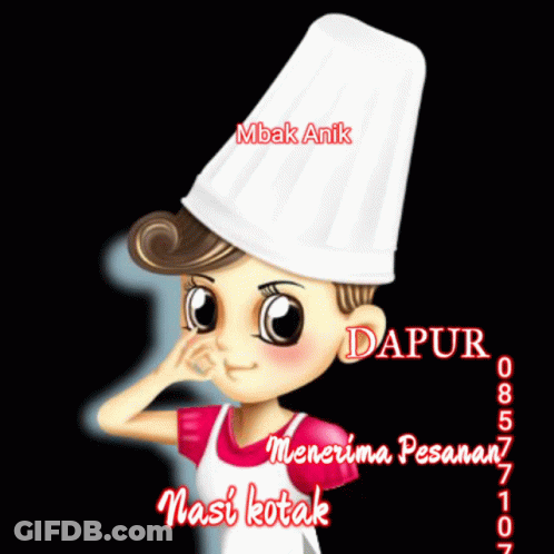 Woman In Chef's Hat Dapur Mbak Anik GIF