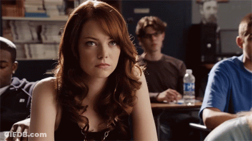 Woman In Classroom With Aquafina Water GIF