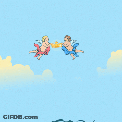 Woman In Clouds Born To The Ascension GIF
