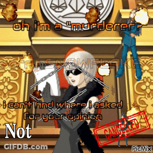 Woman In Courtroom Saying Oh I'm A Murderer GIF