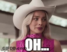 Woman In Cowboy Hat And Bandana Saying Oh GIF
