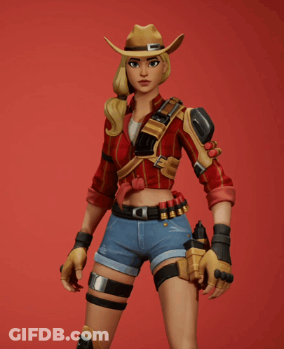 Woman In Cowboy Hat Giving Middle Finger GIF