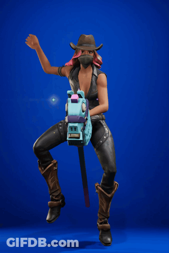 Woman In Cowboy Hat Holding Gun GIF