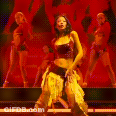 Woman In Crop Top Dancing On Stage GIF