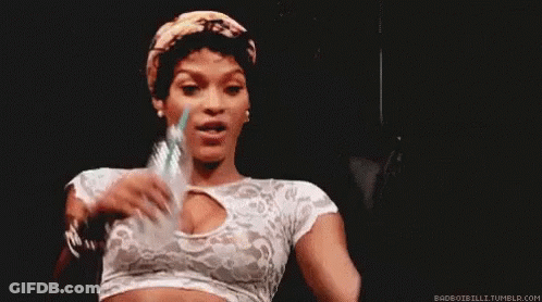 Woman In Crop Top Drinking Water GIF