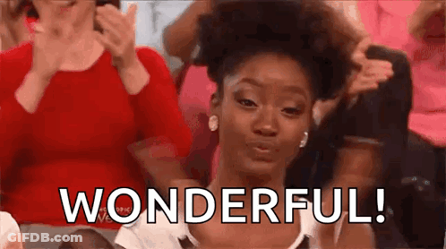 Woman In Crowd Making Face Saying Wonderful GIF