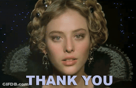 Woman In Crown Says Thank You GIF