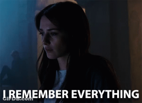 Woman In Dark Room I Remember Everything GIF