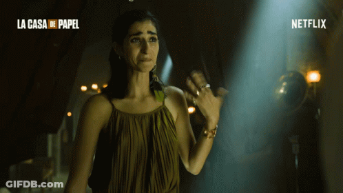 Woman In Dark Room La Casa De Papel GIF
