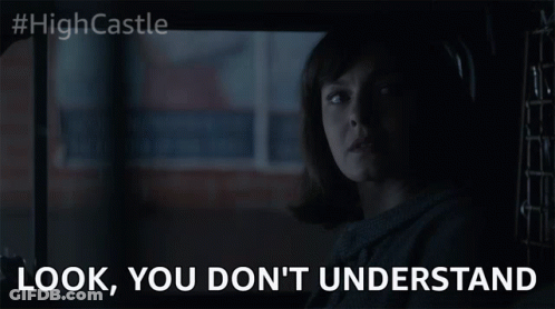 Woman In Dark Room Saying Look You Don't Understand GIF