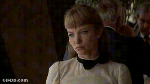 Woman In Dark Room Saying No GIF