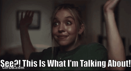 Woman In Dark Room Saying See This Is What I'm Talking About GIF