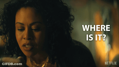 Woman In Dark Room Saying Where Is It GIF