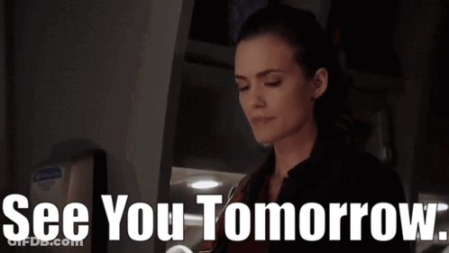 Woman In Dark Room See You Tomorrow GIF