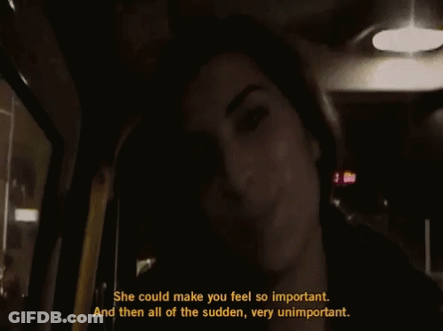 Woman In Dark Room She Could Make You Feel So Important Then Suddenly Very Unimportant GIF