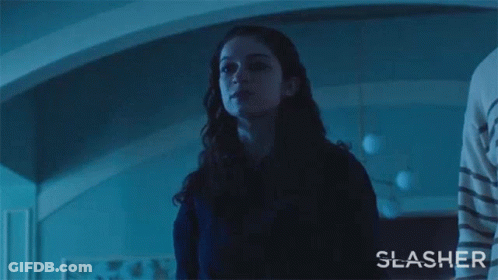 Woman In Dark Room She's Dead Slasher GIF